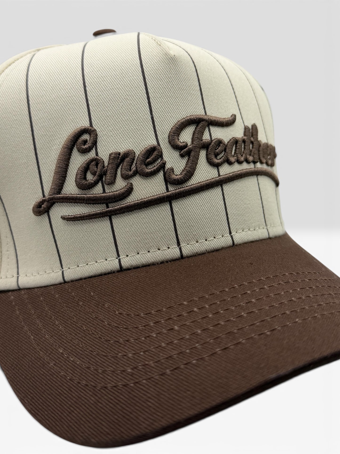 Lone Feather Pinstripe Trucker // Exhibit 005