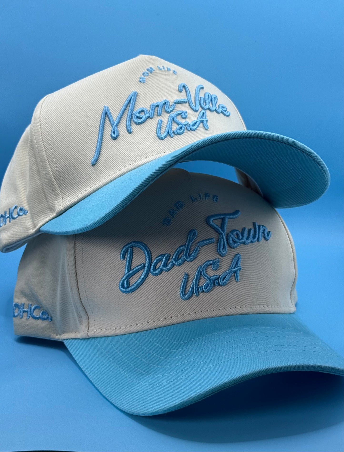 The “Dad-Town” Script Hat Light Blue