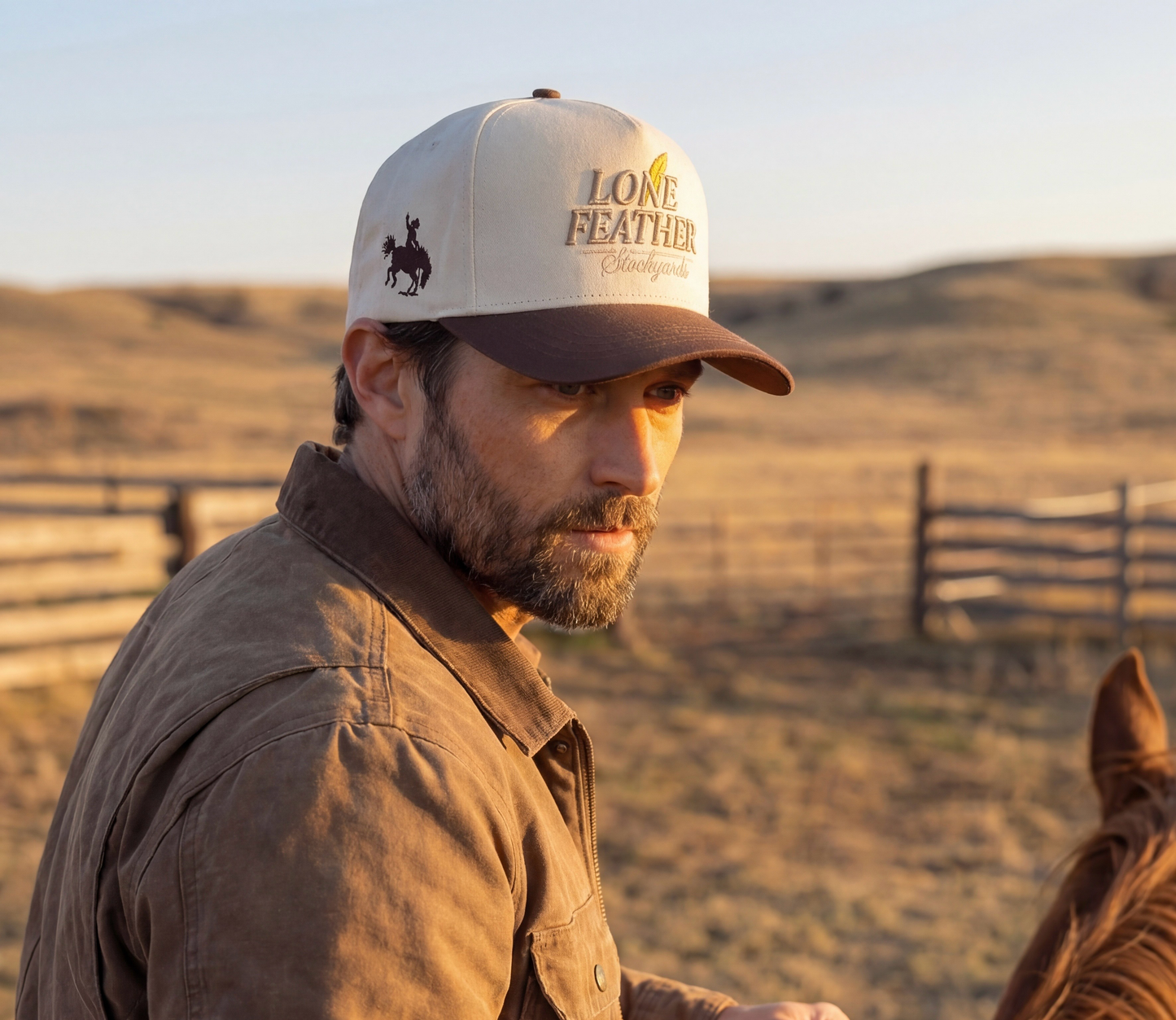 The Lone Feather Stockyards Trucker // Exhibit 002