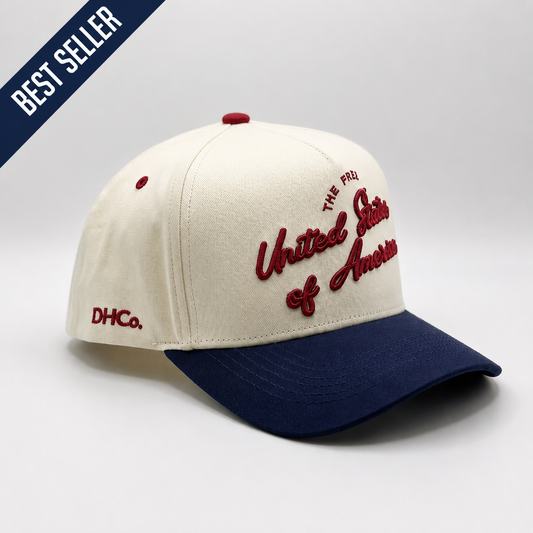 The "U.S.A" Script Hat
