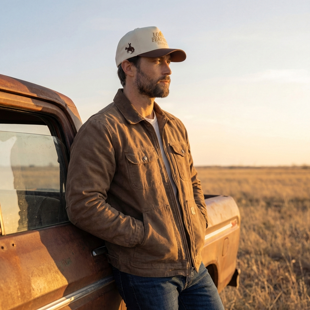 The Lone Feather Stockyards Trucker // Exhibit 002