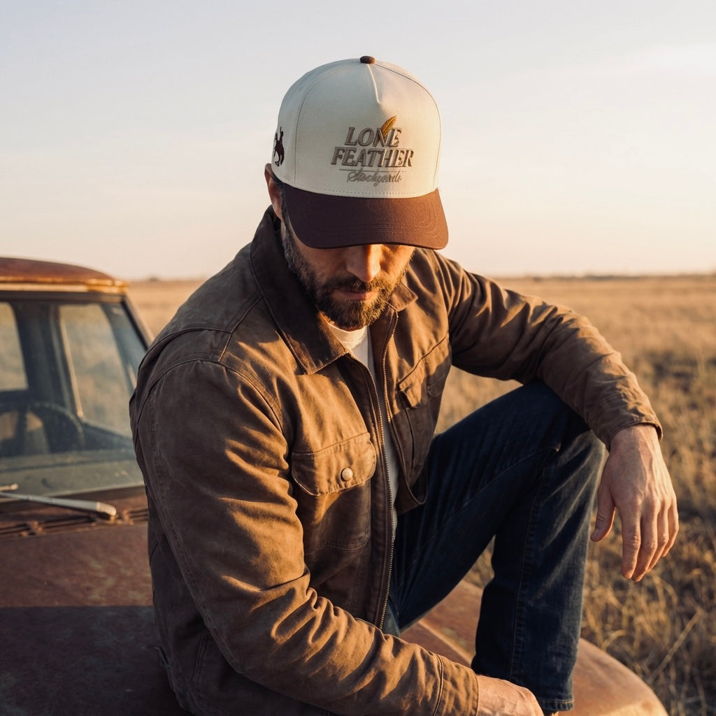 The Lone Feather Stockyards Trucker // Exhibit 002