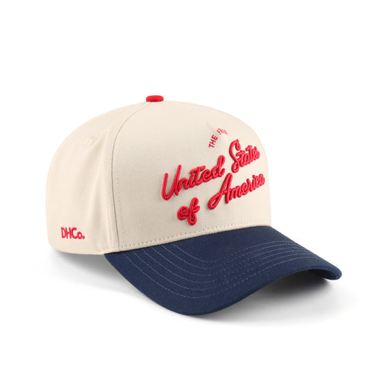 The "U.S.A" Script Hat